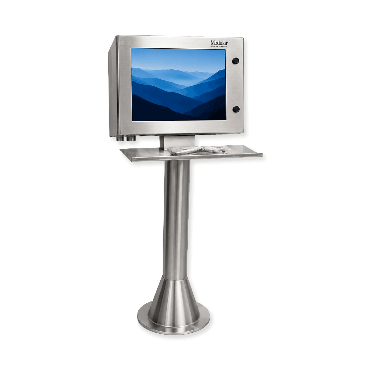 Stainless Steel Fixed Floor Mount Pedestal