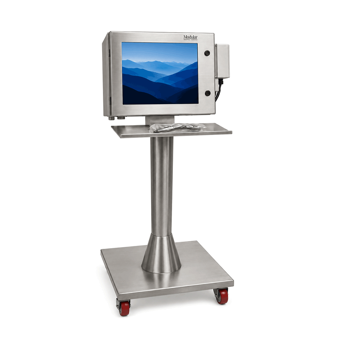 Mobile Pedestal w/ Keyboard Valet and FS PowerBox